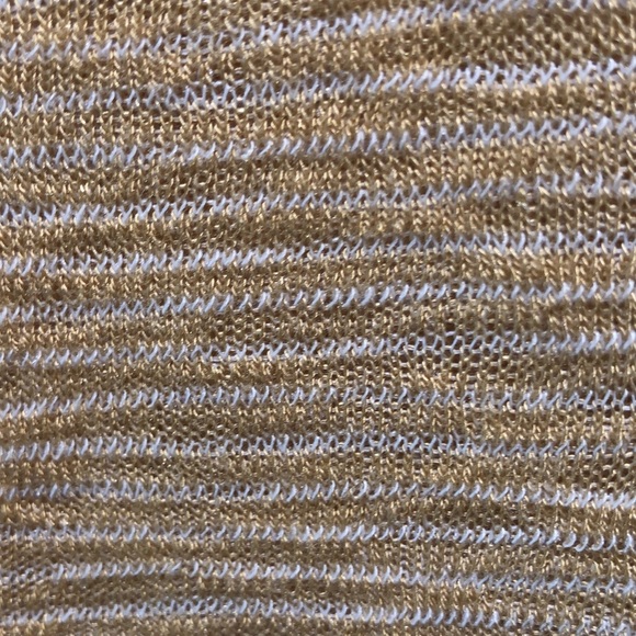 NWT Project Social T raw pocket semi sheer pinstripe v neck oversize XS - Picture 9 of 11